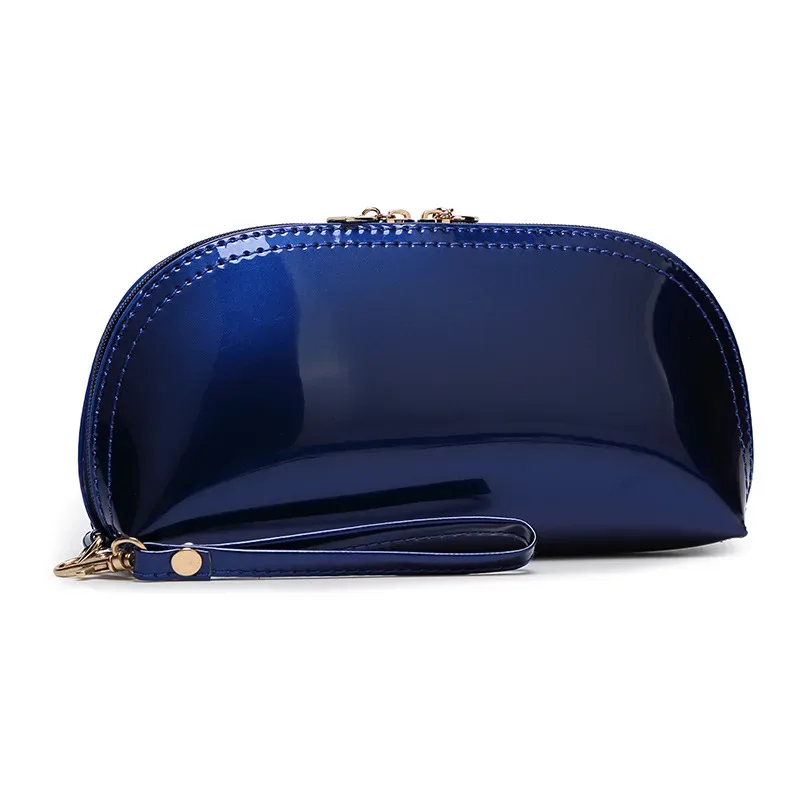 mode cuir pu portable petit sac de maquillage fermeture éclair femmes sac cosmétique articles de toilette organisateur femme stockage étuis de maquillage sac à main