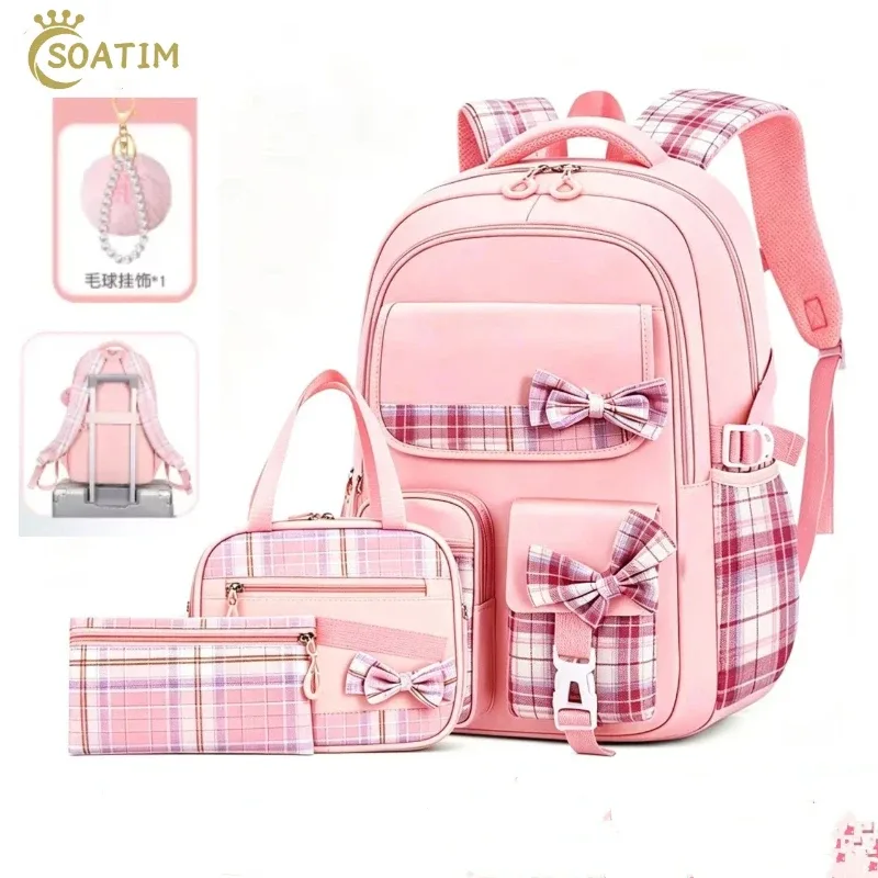sac à dos scolaire tendance pour filles, sacs d'école 3 pièces, sac à dos pour ordinateur portable pour adolescents, sac à dos de voyage décontracté, sac à livres, cartable pour enfants
