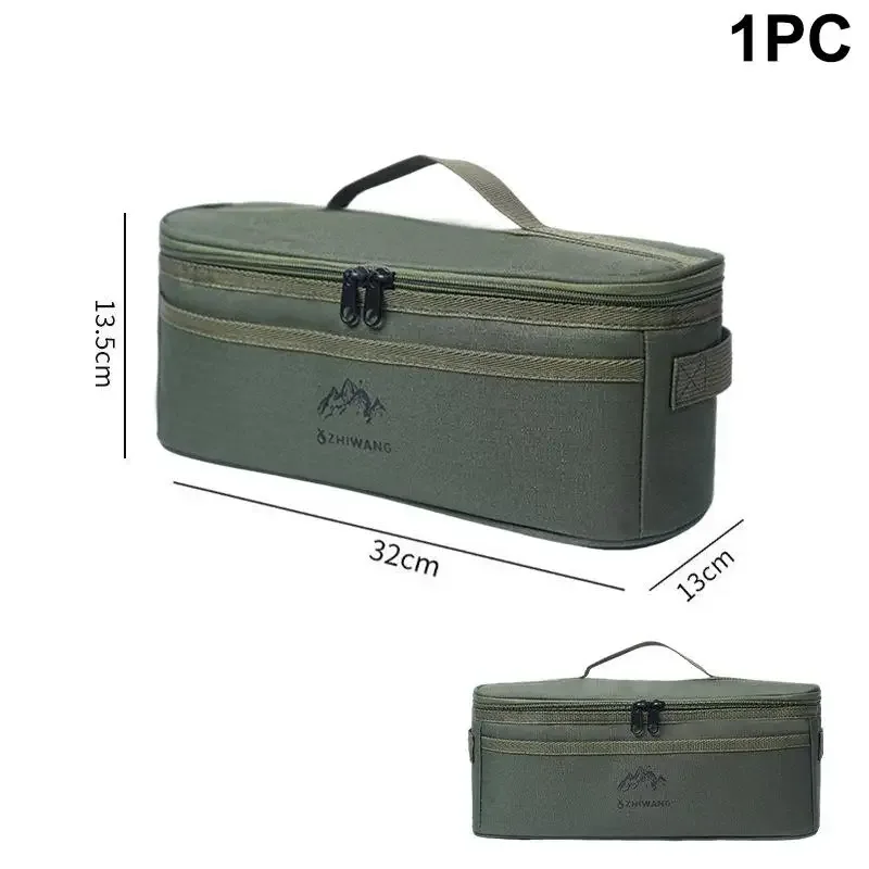 [zy] sac de rangement pour vaisselle de camping en plein air, grande capacité, pochette à couverts, sacs de pique-nique multifonctionnels portables, sac à main imperméable