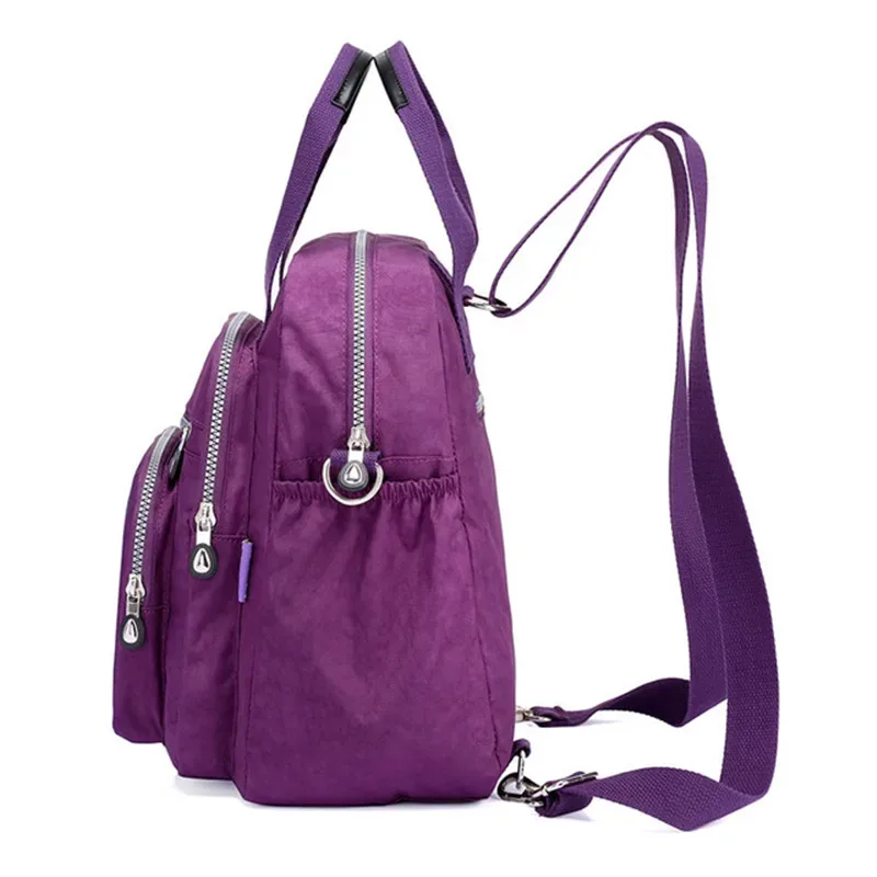 sac à dos en nylon imperméable pour femmes, sac à dos de loisirs pour filles, sac d'école de voyage, mode de créateurs coréens initiés