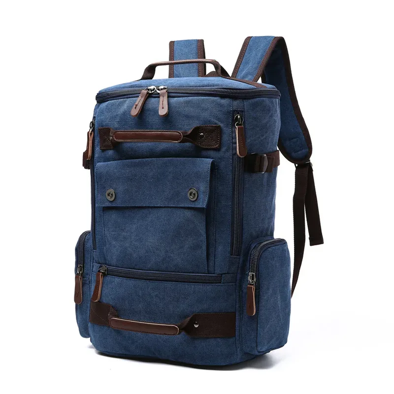 sac à dos pour hommes sac à dos en toile vintage sac d'école sacs de voyage pour hommes sac à dos de grande capacité sac à dos pour ordinateur portable sac de haute qualité