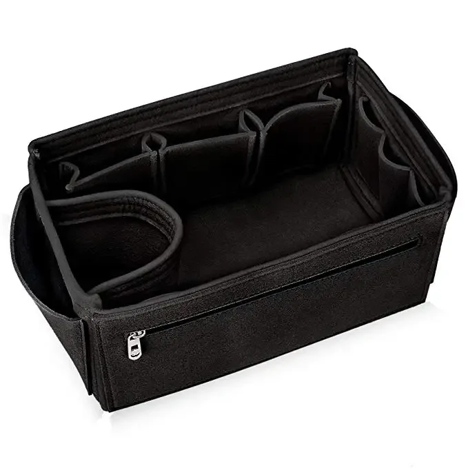 organisateur de maquillage, sac à main en tissu feutré, sac d'insertion, sac à main intérieur de voyage, sacs à cosmétiques portables adaptés à speedy neverfull