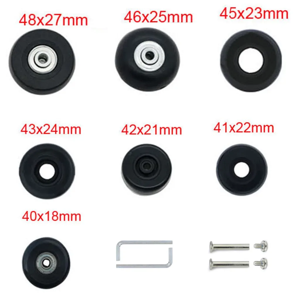 roues de remplacement pour valise à roulettes, accessoires universels, multi-taille, 1 pièce