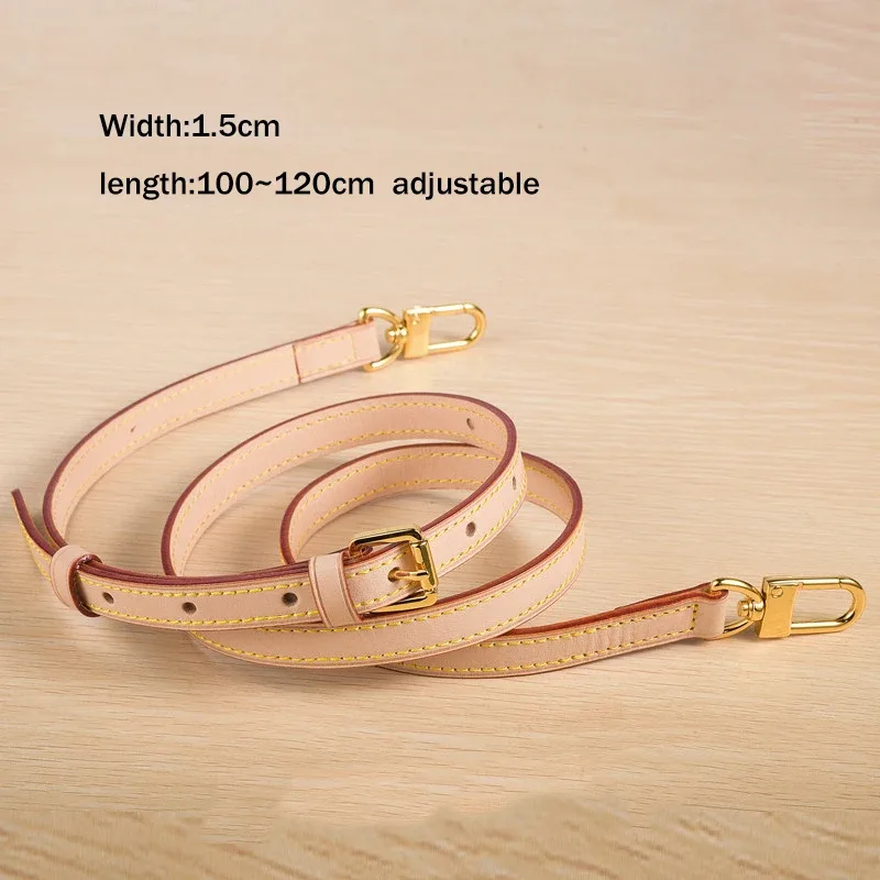 sangle de sac en cuir véritable, sangle d'épaule de haute qualité, accessoires de sac étroit, pièces de sac à bandoulière tendance