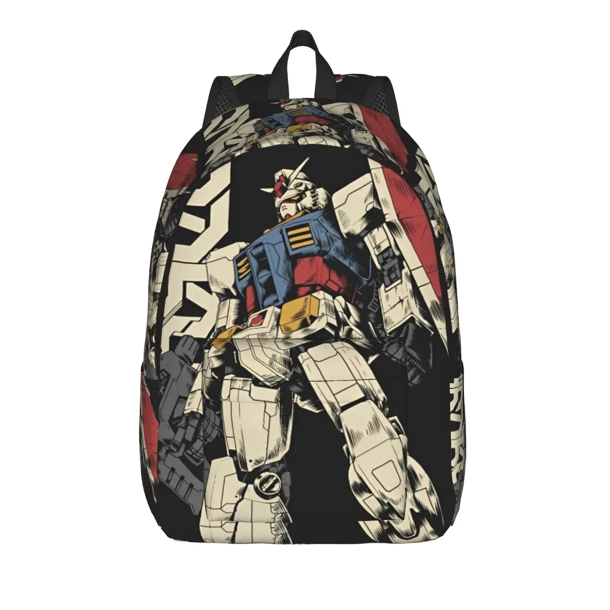 sac à dos gundam, sac à dos streetwear avec robot de dessin animé, sacs d'école unisexes, grands sacs de voyage, sac à dos design