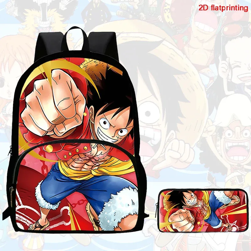 ensemble de 2 sacs à dos, style one piece, avec poche avant, sac à dos avec porte-crayons, léger, pour les enfants de 6 à 10 ans
