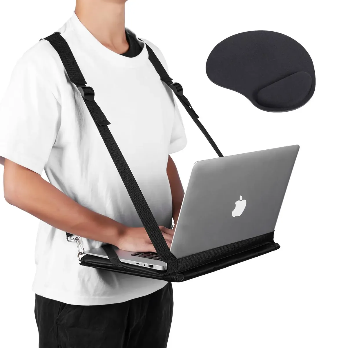 Sac à bandoulière portable pour ordinateur portable, en tissu Oxford, style professionnel élégant, étanche, pour le transport et le rangement