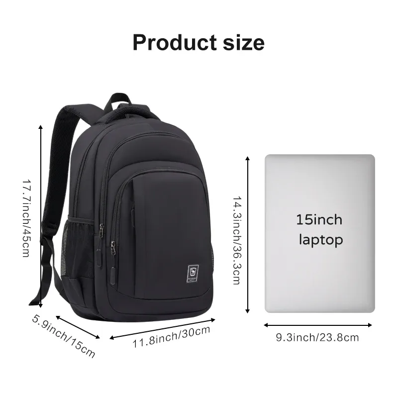 sac à dos pour homme oiwas, sac à dos pour ordinateur portable de 15 pouces de haute qualité, sac de voyage imperméable de grande capacité, sacs à dos d'école tendance pour hommes