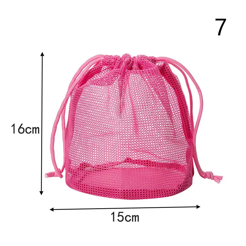 pochette de rangement en maille de nylon avec cordon de serrage, 1 pièce, pochette de voyage et d'activités de plein air polyvalente pour produits numériques, trousse de maquillage