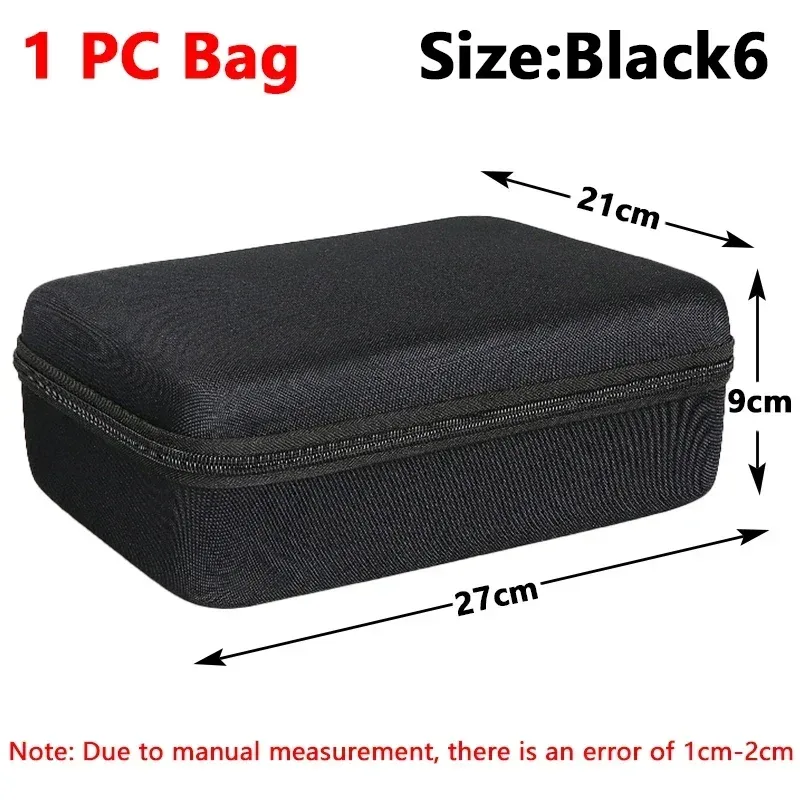 boîte de rangement eva 3 pièces/1 pièces, sac de voyage à fermeture éclair, rangement de protection portable, organisateur d'outils d'extérieur, étui d'accessoires multicolore