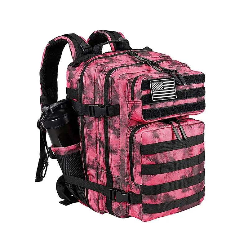 lhi 45l/35l/25l sac à dos tactique pour hommes et femmes étanche athlète salle de sport sac de plein air voyage randonnée sac à dos avec porte-bouteille