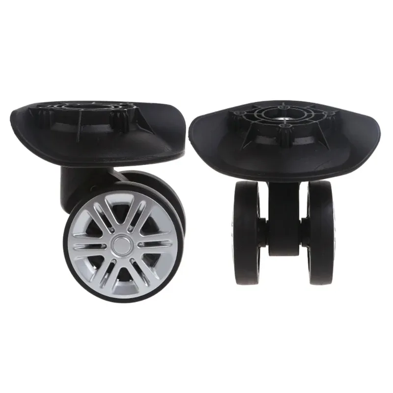 Roues de Remplacement Universelles pour Valise de Voyage, Double NucleoSilencieux avec Roulettes Durables, Pièce de Réparation, A02, 1 Paire