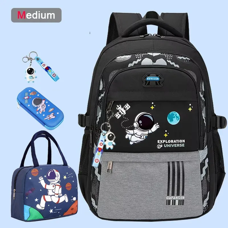 sac à dos d'école astronsominitié pour garçon, cartable étanche pour enfant du primaire