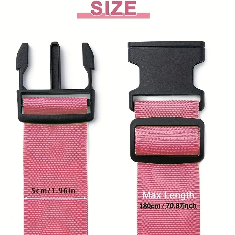 ensemble de 4 sangles de bagages, sangle de fixation pour bagages, sangle de bagages, utilisées pour la fixation et l'identification pratique des sacs de voyage, voyage