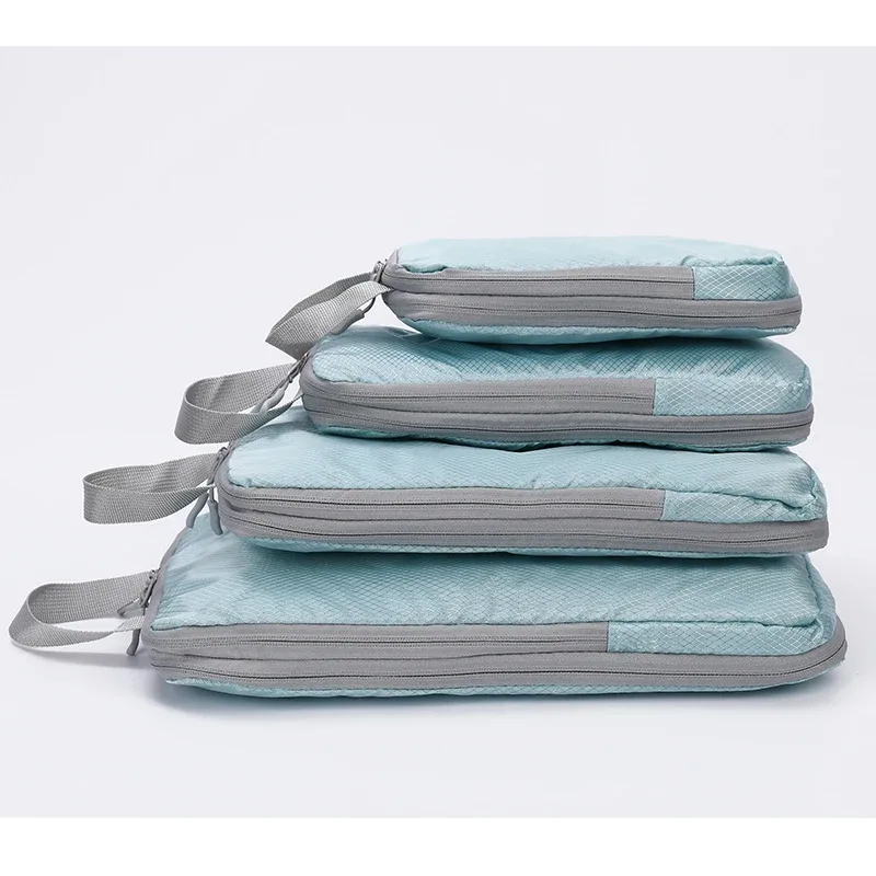 sac de rangement de voyage d'affaires compressible, ensemble de 4 pièces, sac de rangement vertical étanche multifonctionnel simple et à la mode