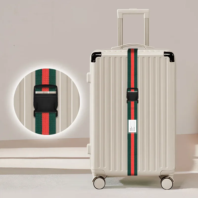 sangle de bagage épaissie avec cadenas à combinaison, anti-explosion et résistante à l'usure, pour accessoires de valise de voyage d'affaires