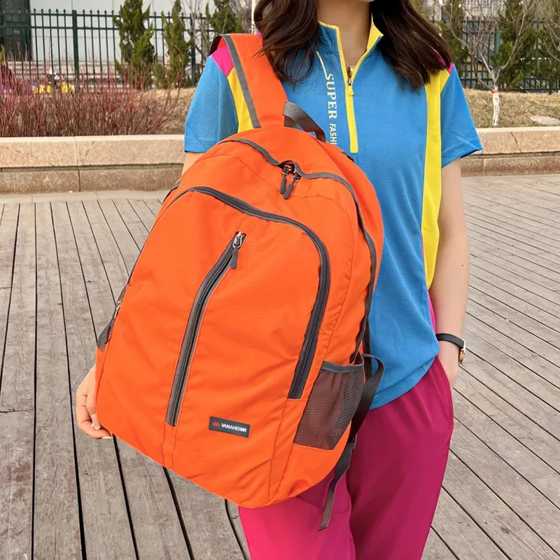 sac à dos extérieur ultraléger pliable pour hommes et femmes, sac à dos étanche, sac de jour, camping, voyage, randonnée, pêche, cyclisme, 30l