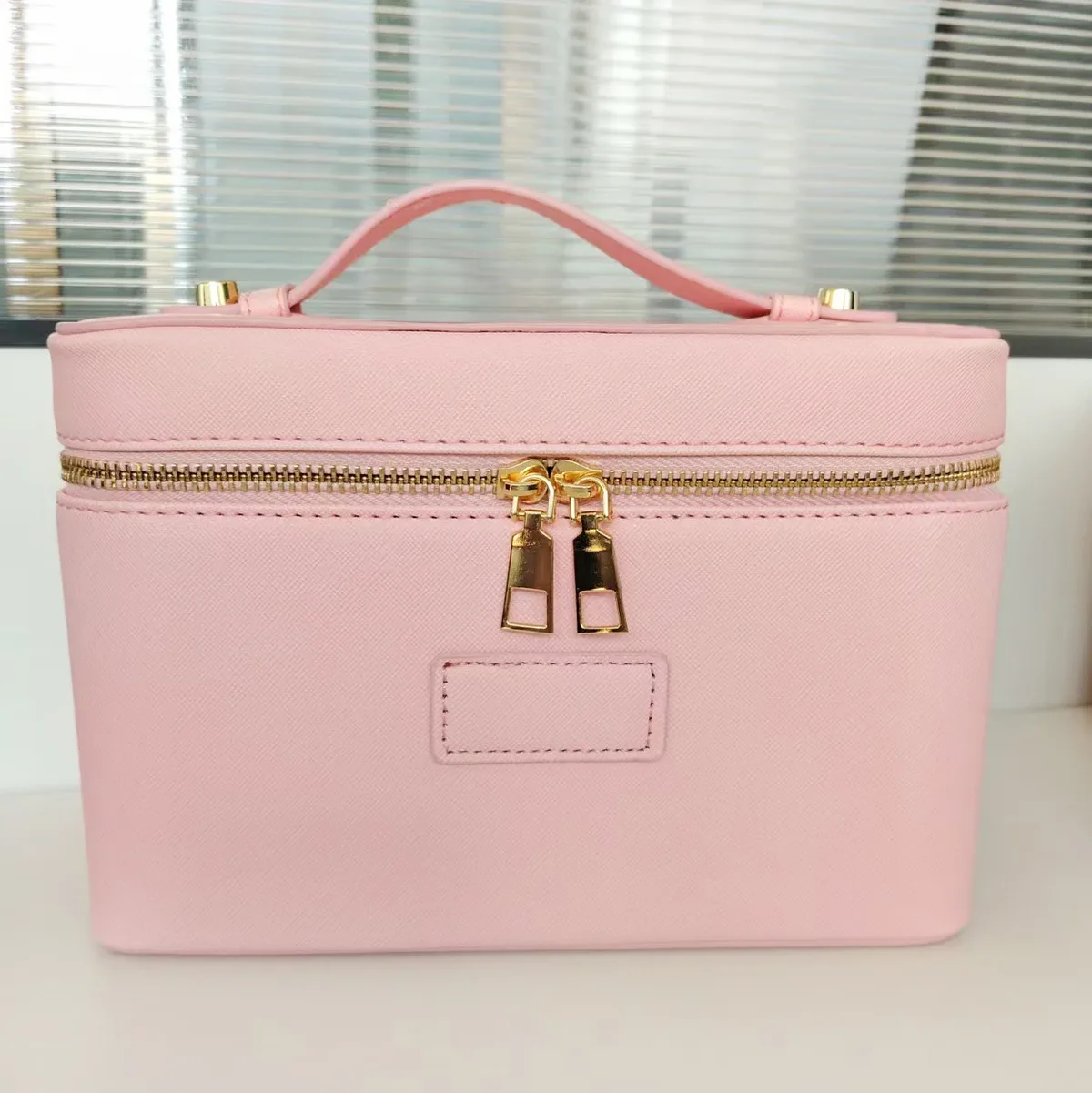 sac de maquillage personnalisable avec initiales pour femmes, grande capacité, lettres personnalisées, trousse de toilette de voyage pour femmes, boîte de rangement pour cosmétiques