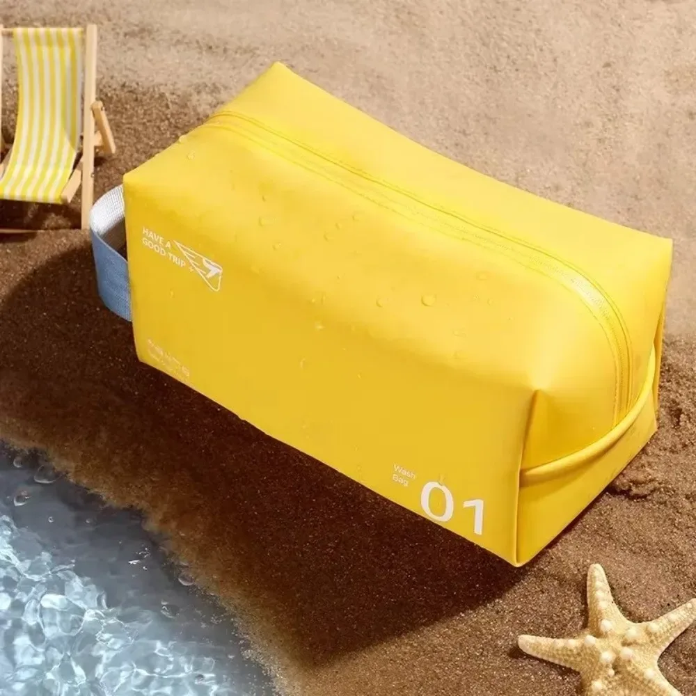 sac de toilette de voyage multifonctionnel en pvc, fermeture éclair étanche, sac à cosmétiques, sac de rangement de grande capacité pour femmes et hommes