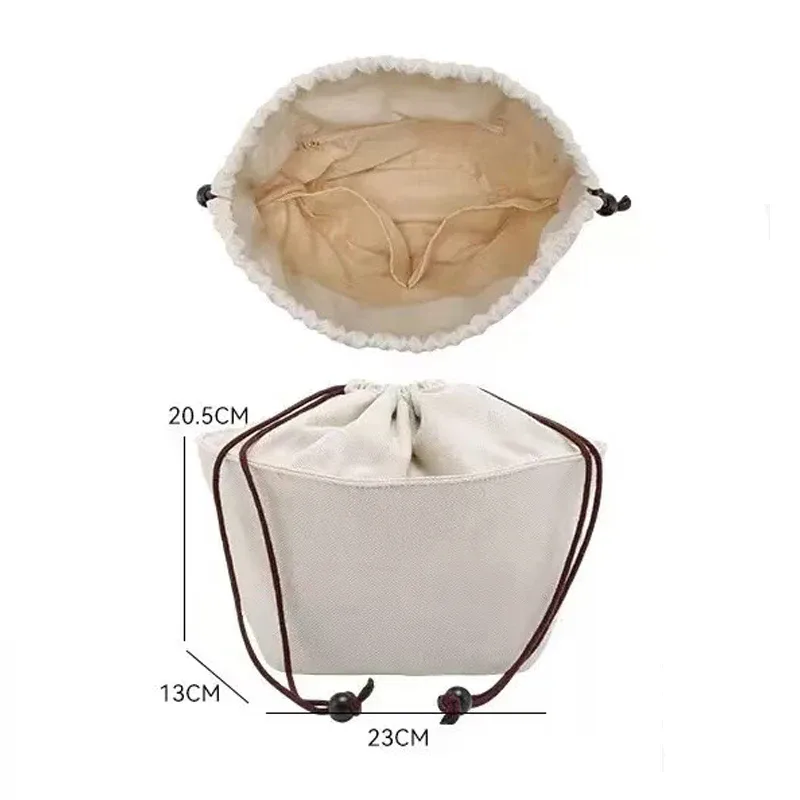 insert organisateur pour sac à cordon avec bandoulière pour sac en paille tressée anagram s/m/l, support et doublure intérieure, accessoires pour sacs