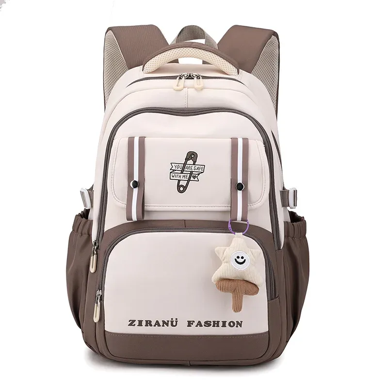 pendentif crème glacée école primaire sac à dos 1-6 grade mignon coloré sacs d'école pour les filles étanche grande capacité cartables sac