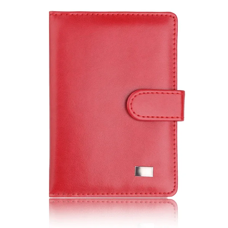 portefeuille de passeport de voyage élégant pour hommes, porte-carte multifonction bloquant rfid, organisateur de documents portable en cuir