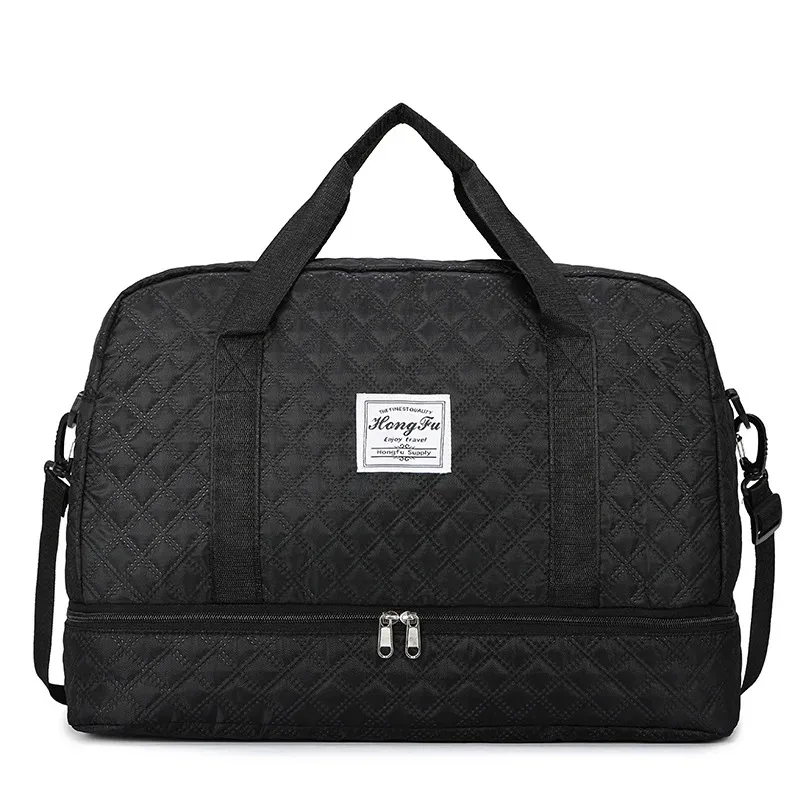 sac de voyage surdimensionné luxueux, élégant et durable, avec séparation sec/humide et poches latérales pratiques pour les voyages et les séances de sport