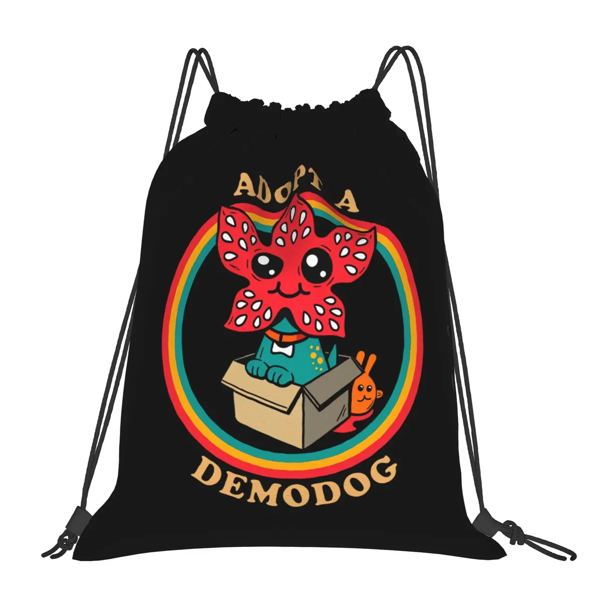 sac à dos avec cordon de serrage, série télévisée américaine, eddie munson the demogorgon, léger, pour l'école et la gym