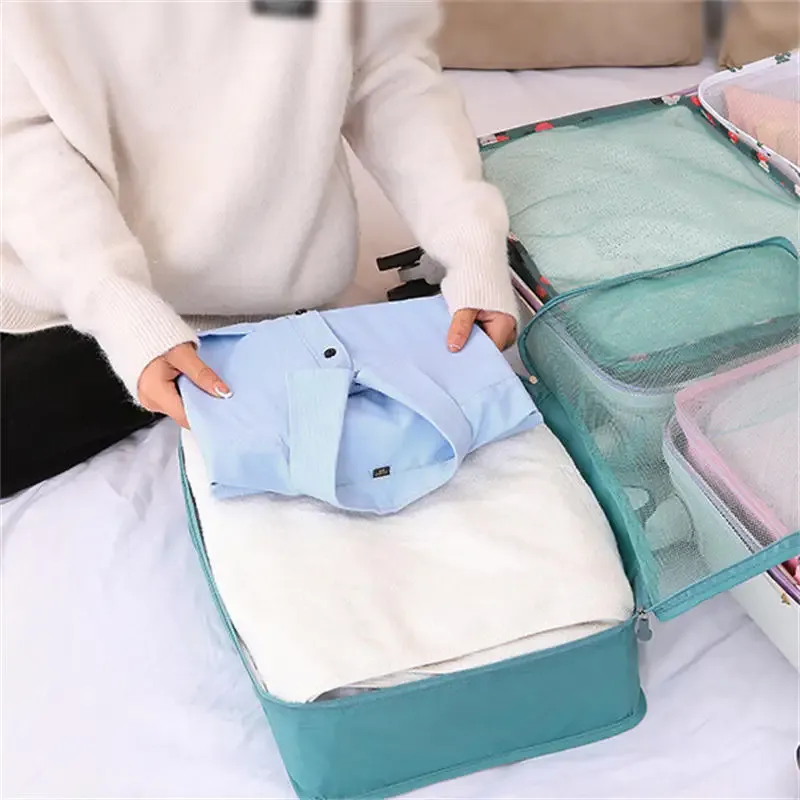 sac de rangement de voyage multifonction compressible, 1/3 pièces, sac de rangement de voyage étanche, organisateur de bagages portable, 3 tailles s m l