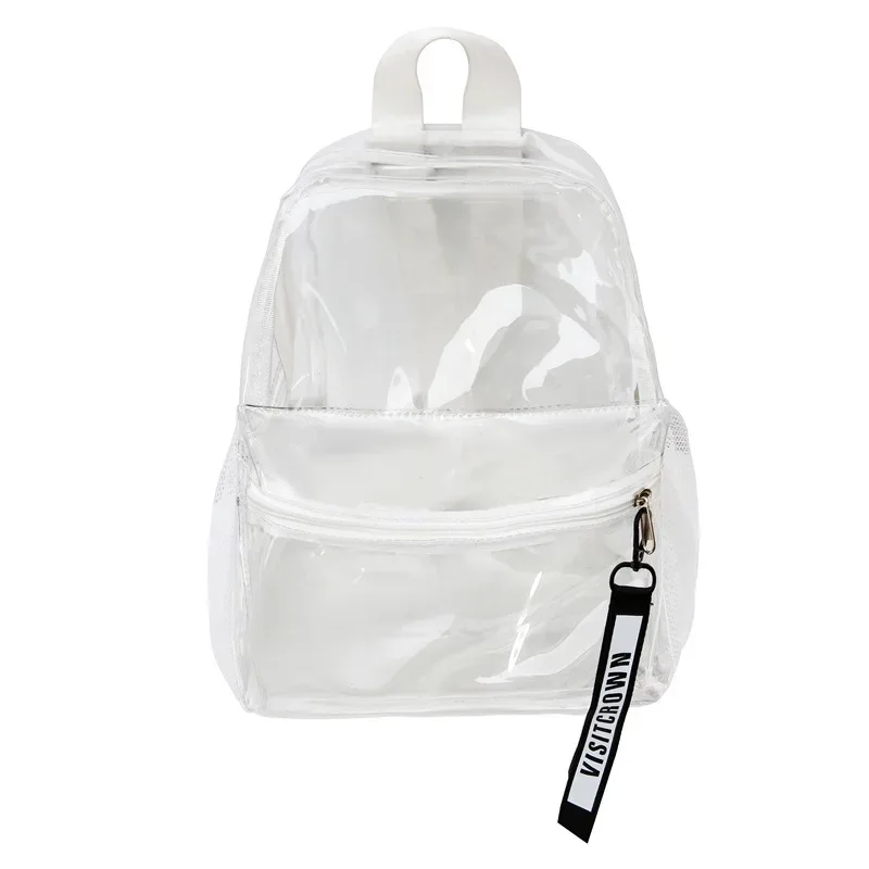 sac à dos transparent en gelée, sac de plage décontracté, sac à bandoulière double polyvalent pour les élèves du collège et du lycée et les étudiants de l'université