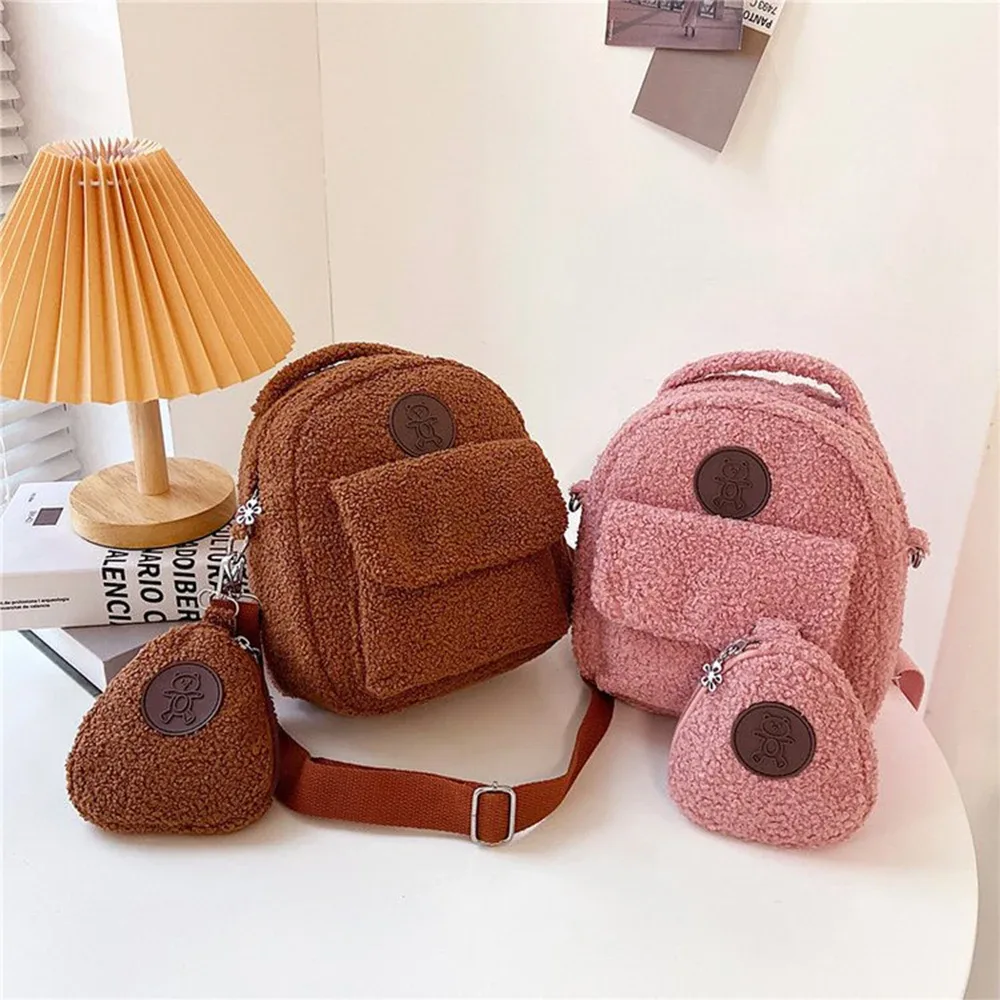 sacs à dos ours personnalisés nom personnalisé portablemini enfants voyage shopping sacs à dos femmes mignon ours en forme d'épaule sac à dos