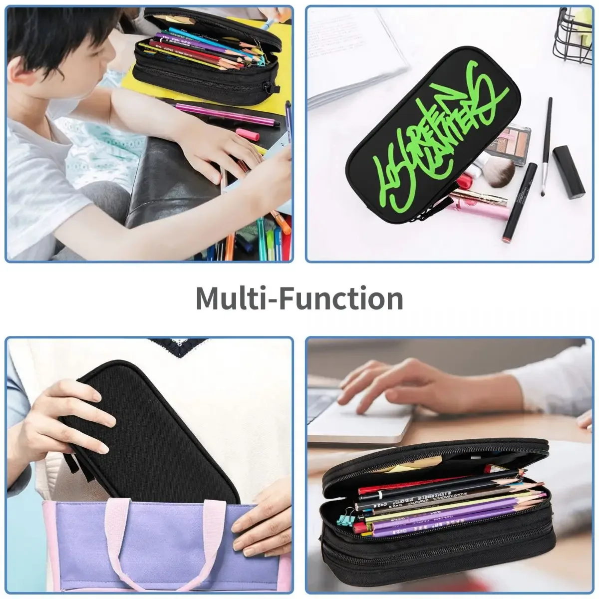 jc reyes album tour 2025 rappeur trousse à crayons nouveau sac à stylos étudiant grande capacité bureau cadeau boîte à crayons
