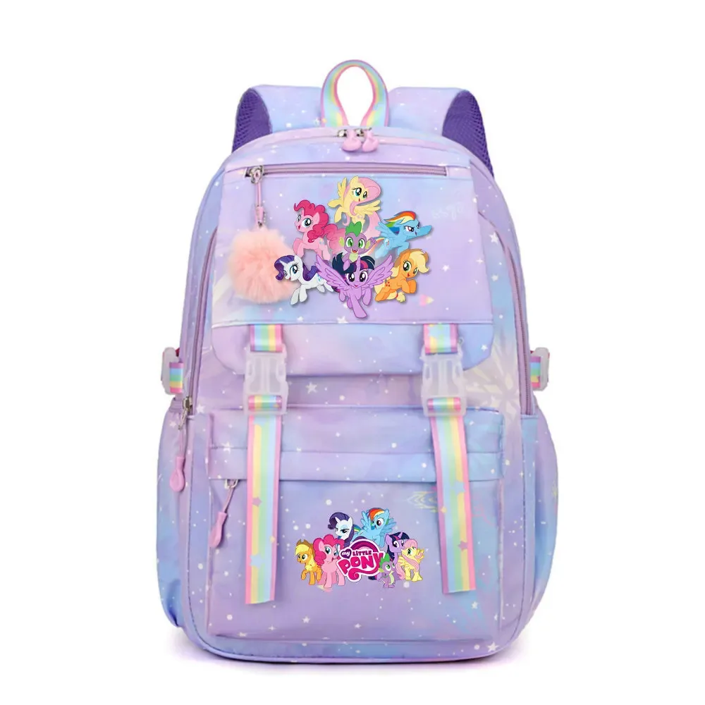 my little pony sac à dos imperméable de grande capacité pour femmes et filles, sac à dos léger pour l'école, sac à dos de voyage décontracté