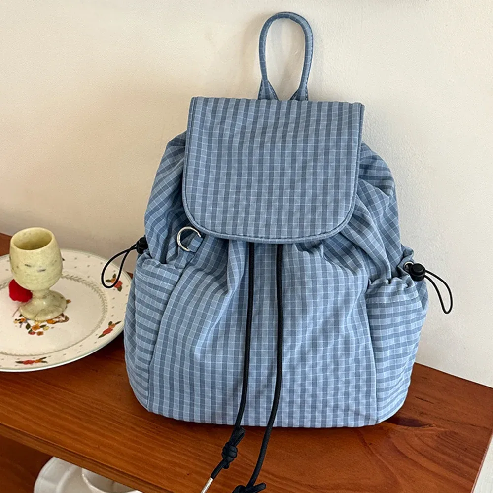 sac à dos d'école à carreaux pour adolescentes, sacs à livres pour l'école primaire et secondaire, sacs pour ordinateur portable en velours côtelé, sacs de voyage pour femmes