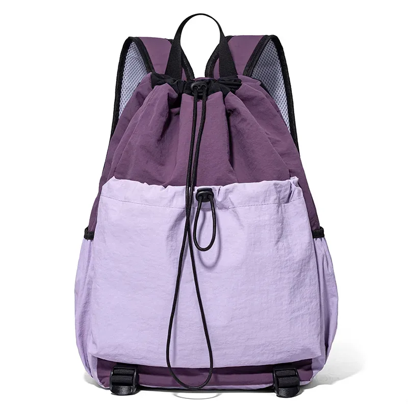 sac à dos de sport extérieur à cordon de serrage avec logo personnalisé, grande capacité, sac de badminton, personnalisation personnalisée, sac à dos en nylon imperméable