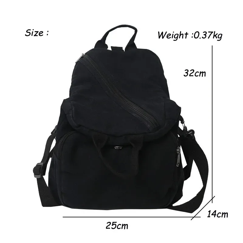 sac à dos décontracté en toile pour femme, grande capacité, sac d'école, sac de voyage pour étudiante, sac à main vintage pour femme, sac à bandoulière, sac à dos