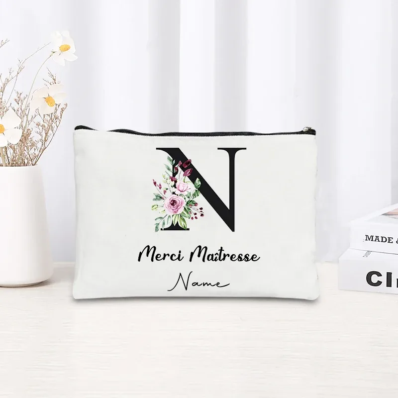 sac de maquillage personnalisé pour femmes, tendance blanche, vente chaude, pour mariage en plein air, fête d'enterrement de vie de célibataire, voyage, pochette de rangement pour rouge à lèvres