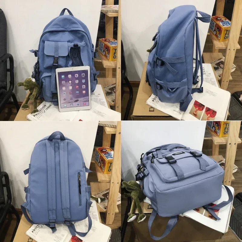 sac à dos multifonctionnel pour ordinateur portable adolescent, sac d'école en toile cool pour femmes, sacs à dos d'étudiant de haute qualité, cartable à la mode pour garçons et filles