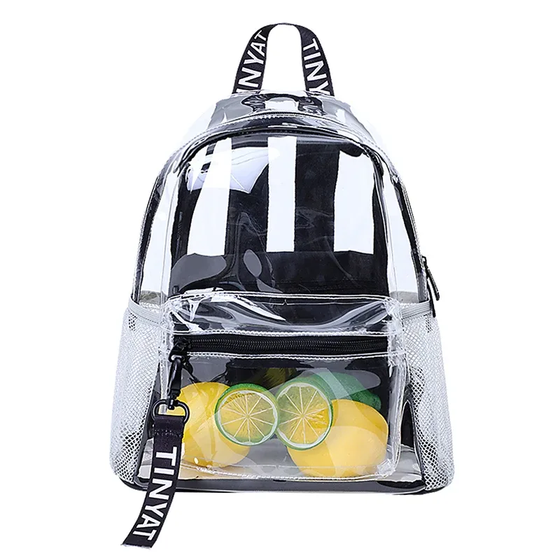 tinyat résistant transparent clair femmes sac à dos sport voyage école cahier sacs à dos grande capacité étudiant sac filles