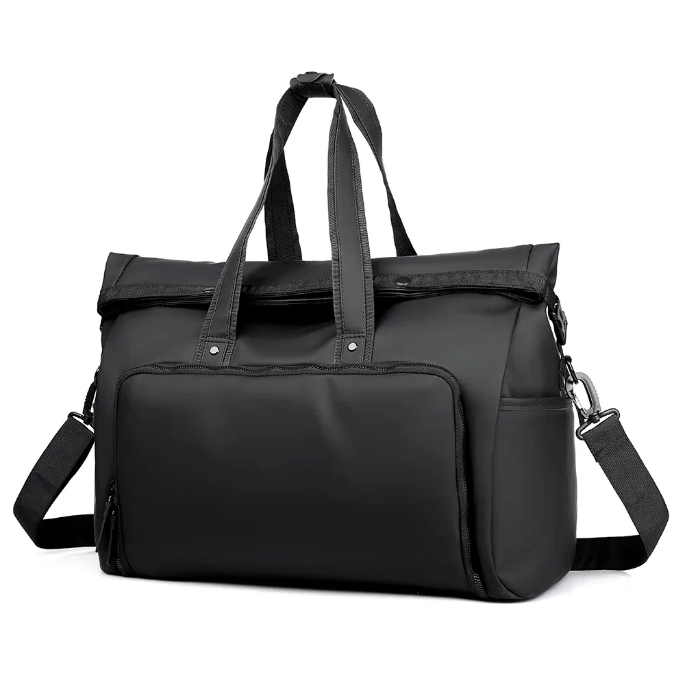 sac de voyage résistant à l'usure de grande capacité, sac à bagages pour courtes distances de 15.6 pouces, cartable pour hommes et femmes, sac de séparation sec et humide