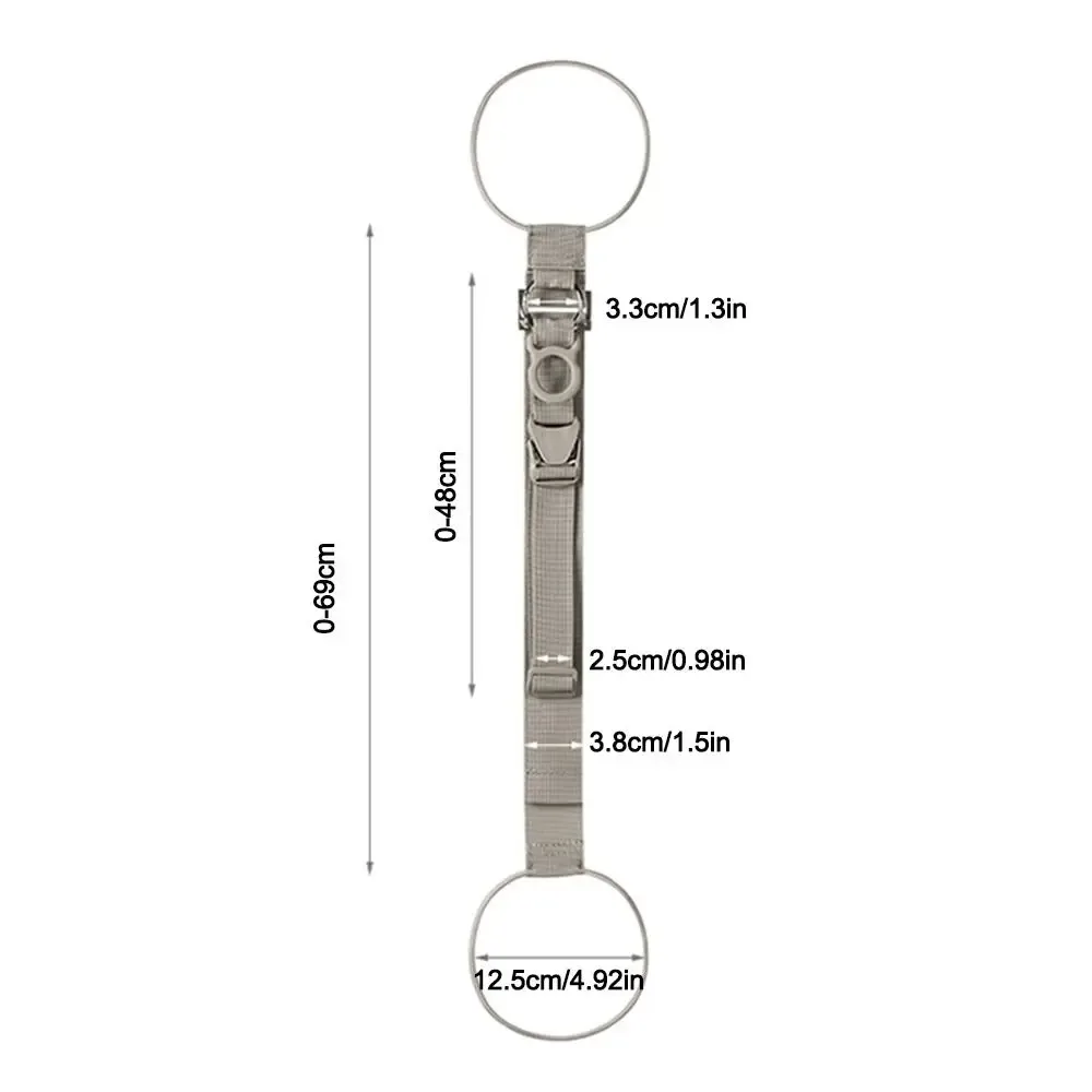 sangle de bagage réglable en nylon avec boucle de verrouillage anti-perte, ceinture de fixation multifonctionnelle pour bagages