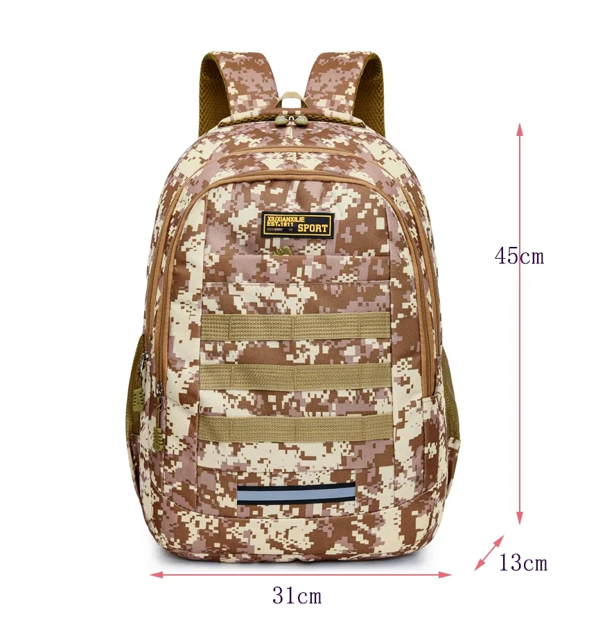 sac à dos tactique d'extérieur de haute qualité, grande capacité, imperméable, multifonctionnel, pour la randonnée, le trekking et le camping.
