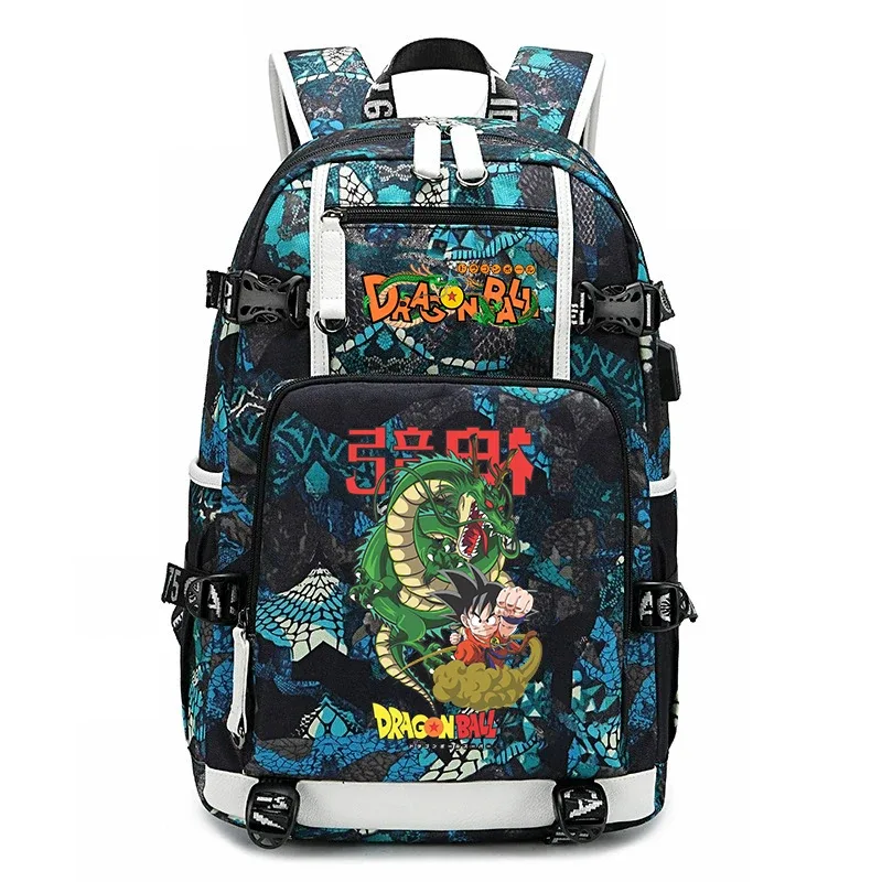 sac à dos pour étudiants avec imprimé dragon ball z, grande capacité, sac à dos décontracté pour enfants, adolescents, garçons et filles, pour l'école et les voyages
