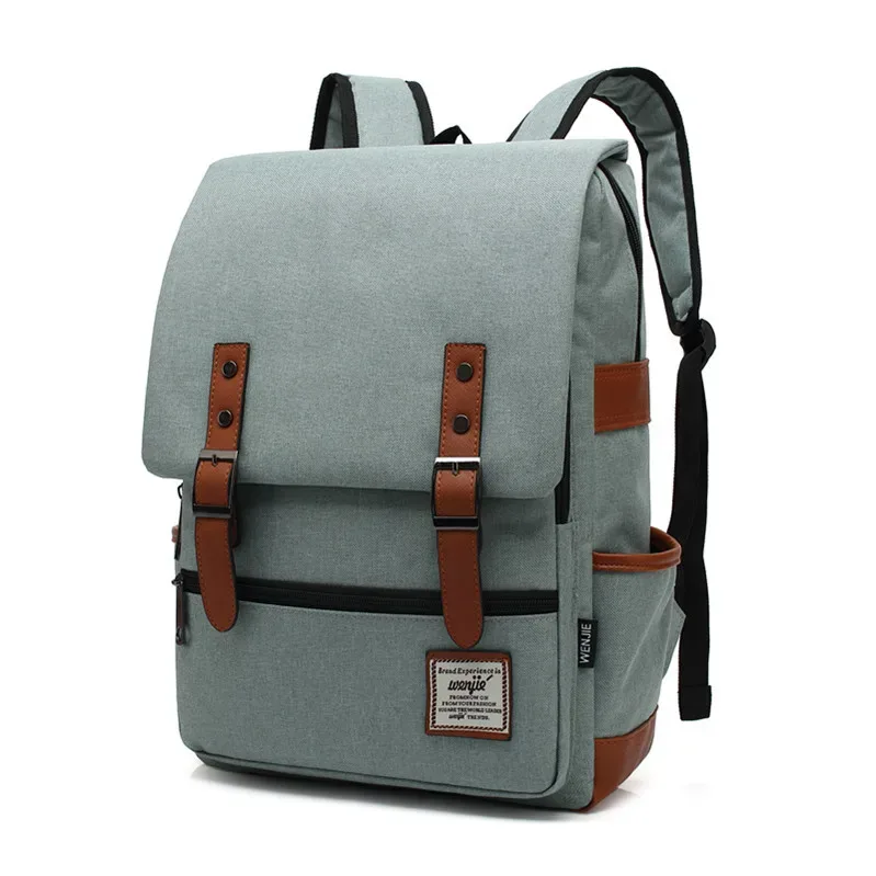 sac à dos vintage pour ordinateur portable de 16 pouces, sacs en toile pour femmes, sacs de voyage en toile pour hommes, sacs à dos décontractés rétro, sacs d'école pour adolescents
