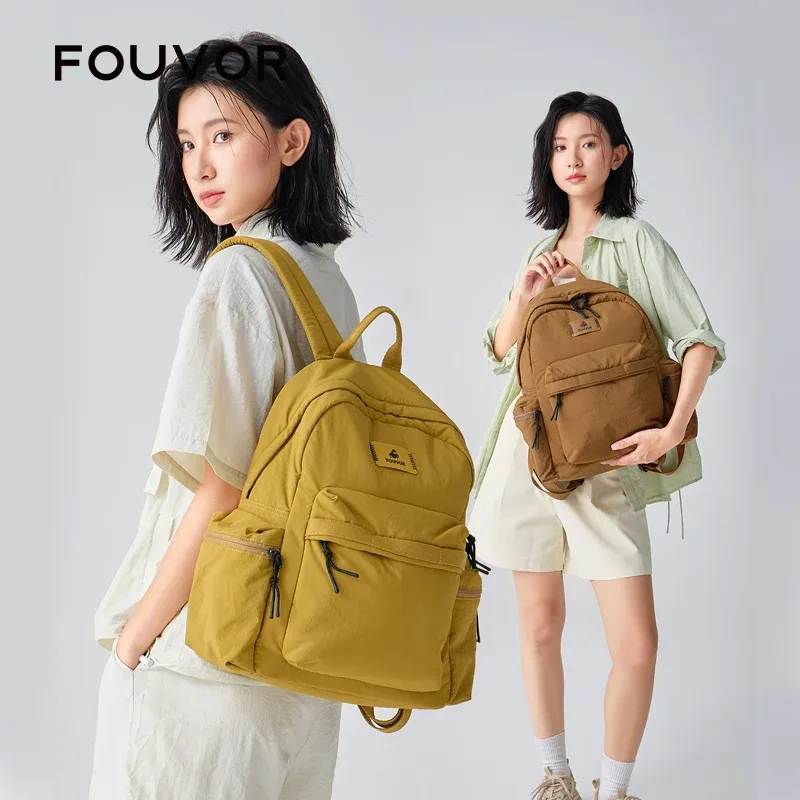sac à dos tendance fouvor 2026 pour femme, léger, décontracté, pour voyage, étudiant, école, trajets urbains, cabine, 3072-05