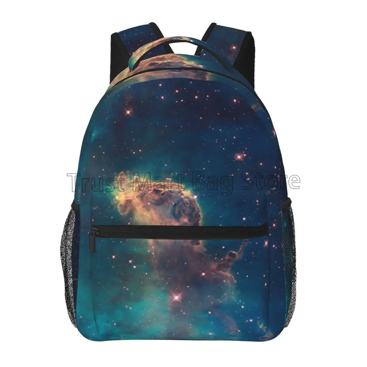 sac à dos blue galaxy starry stars pour adolescents, sac à dos pour filles et garçons, sac de voyage pour ordinateur portable, espace, lycée