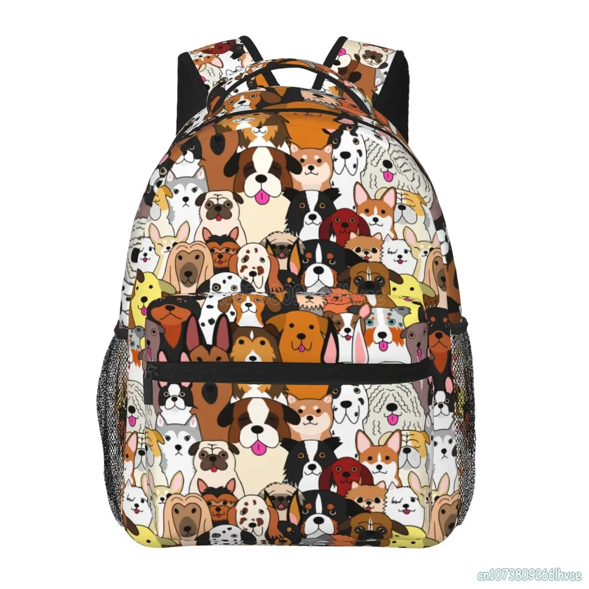 sac à dos de chien de dessin animé mignon, cartable drôle, sacs à dos d'école, sac pour ordinateur portable léger, voyage, randonnée, sac à dos étanche