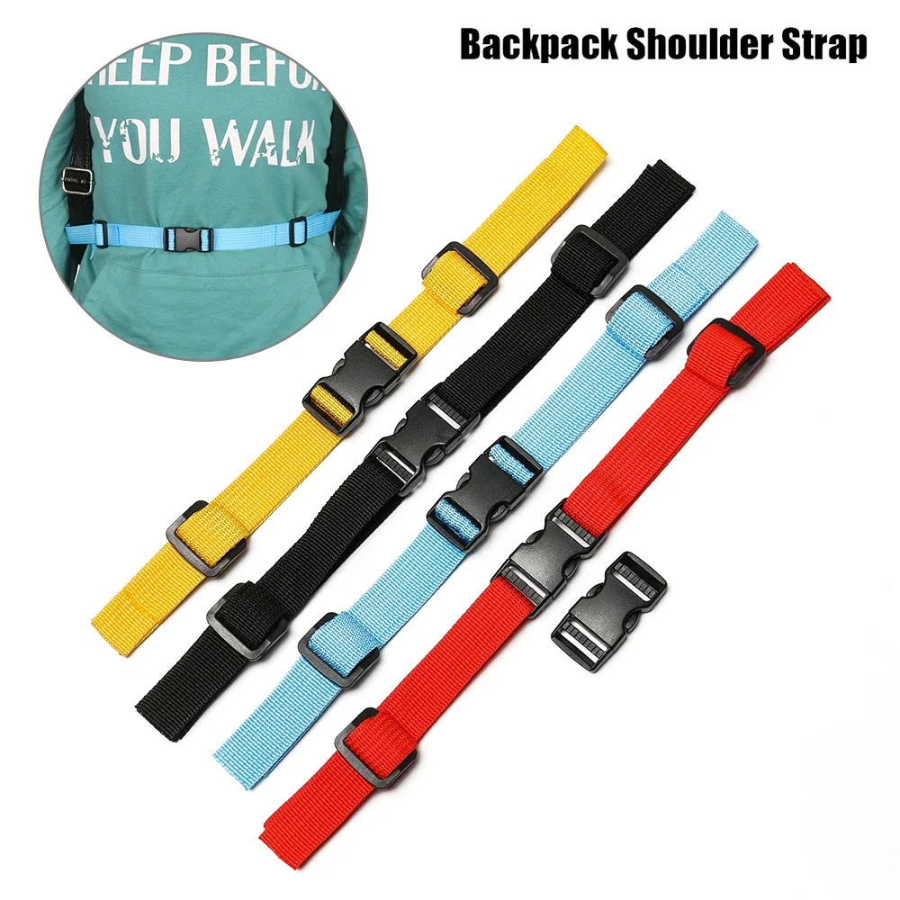 Sangles de ceinture réglables pour touristes, sangles de poitrine en nylon, sangle de poulpe, sangle de dégagement, accessoires de sac à dos, 1PC