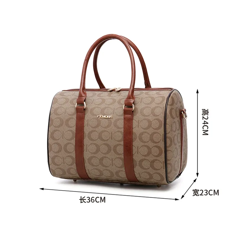 ensemble de bagages de voyage en cuir pu de luxe avec sac à main, valise à roulettes tendance, bagages de cabine populaires