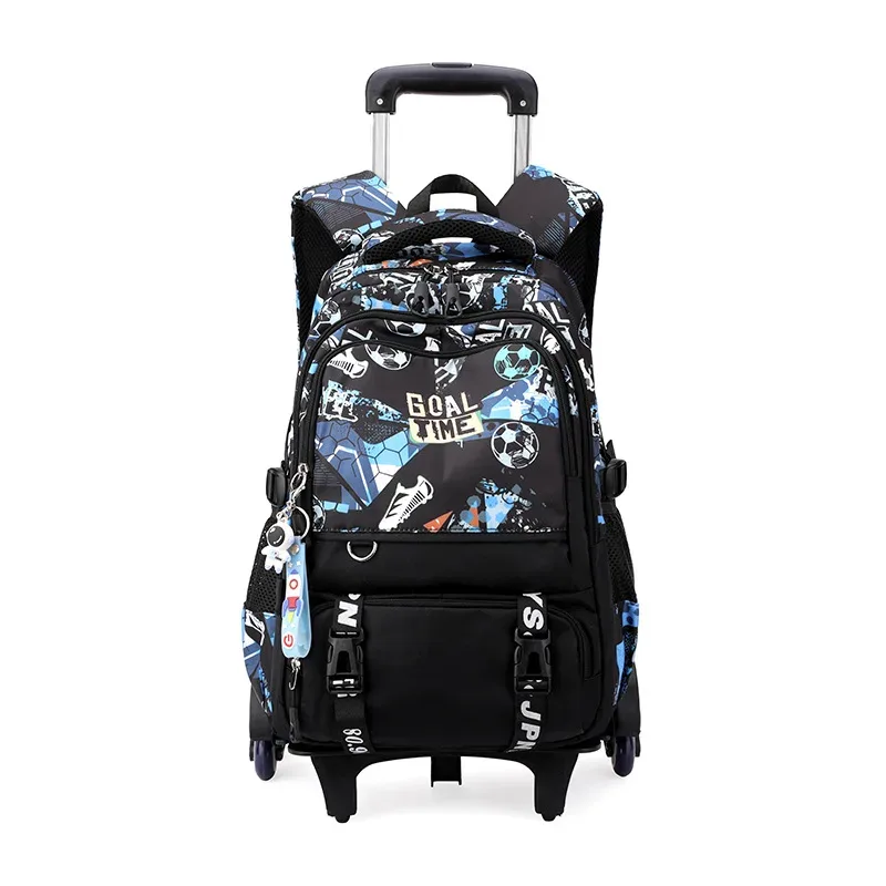 sacs d'école à roulettes sacs à dos scolaires pour garçons sac à roulettes sac d'école orthopédique étanche sac à dos à roulettes étudiant